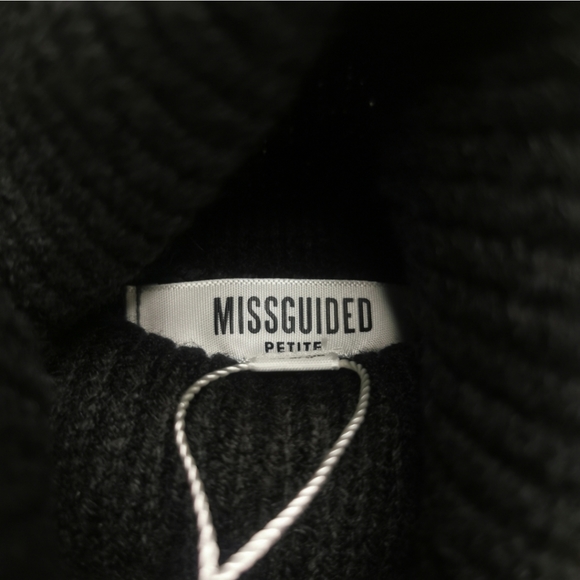 Missguided Petite Roll Neck Knit Jumper Dress 6/8 - Picture 8 of 12